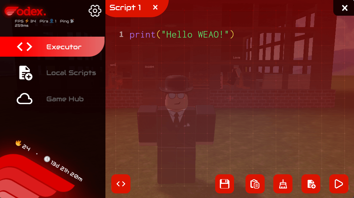 Codex screenshot 1